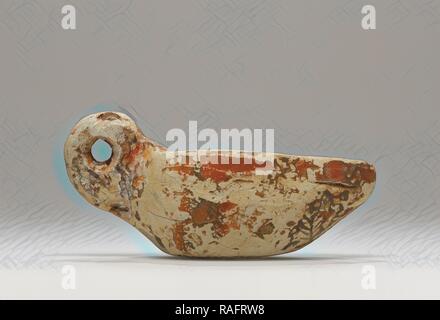 Lampe, Köln, Deutschland, 1. bis 4. Jahrhundert, Terrakotta, 2,2 x 3,5 x 7 cm (7,8 x 1 3,8 x 2 3,4 in.). Neuerfundene Stockfoto