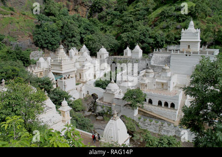 Muktagiri Jain Wallfahrtsort, an der Grenze von Madhya Pradesh und Maharashtra in Indien. Stockfoto