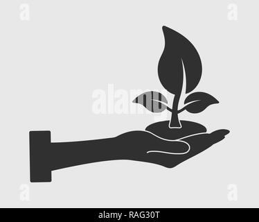 Anlage speichern Symbol auf grauem Hintergrund Flat Style Vector EPS. Stock Vektor