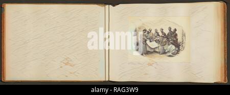 Die Satsuma Allgemein, Felice Beato (Englisch, geboren in Italien, 1832 - 1909), Japan, 1866-1867, von Hand gefärbt Eiweiß silber Neuerfundene Stockfoto