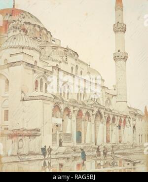 Die Hagia Sophia aus dem Hippodrom, Konstantinopel, James Robertson (Englisch, 1813 - 1888), Felice Beato zugeschrieben (Neuerfundene Stockfoto