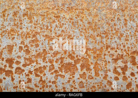 Rostiger Rumpf Oberfläche eines Schiffes als Hintergrund oder Hintergrund Stockfoto