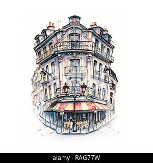 Typische Pariser Haus, Frankreich Stockfoto