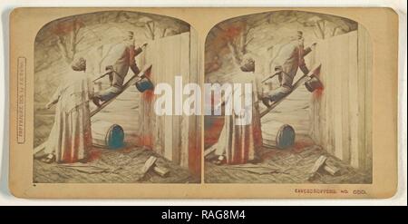 Lauscher, Franklin G. Weller (American, 1833-1877), 1876, Eiweiß Silber drucken. Neuerfundene durch Gibon. Klassische neuerfundene Stockfoto