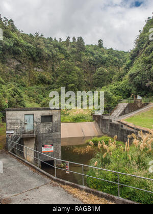 Tawhitikuri Einlaß, Tongariro Energieschema, Ruapehu District, Neuseeland Stockfoto