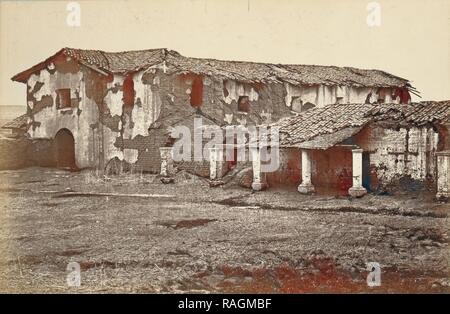 Mission, San Fernando Rey, Carleton Watkins (American, 1829-1916), über 1880, Eiweiß Silber drucken. Neuerfundene Stockfoto