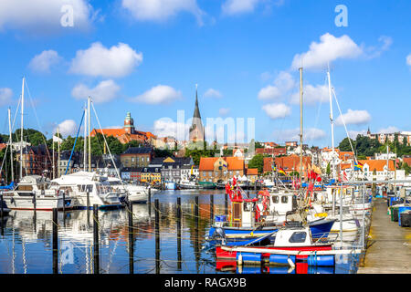 Flensburg, Marina, Deutschland Stockfoto