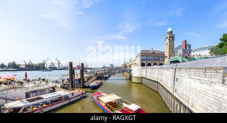 Landungsbrücken, Sankt Pauli, Hamburg, Deutschland Stockfoto