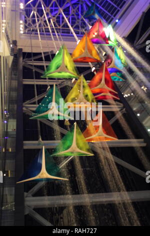 Lassen Sie uns einen Detroit 2018 Weihnachten im Campus Martius haben! Stockfoto