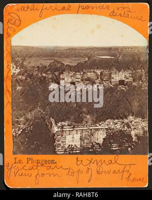 Foto 2/3 bilden ein Panorama von Uxmal, Augustus und Alice Dixon Le Plongeon papers, 1763-1937, Bulk 1860-1910 Neuerfundene Stockfoto