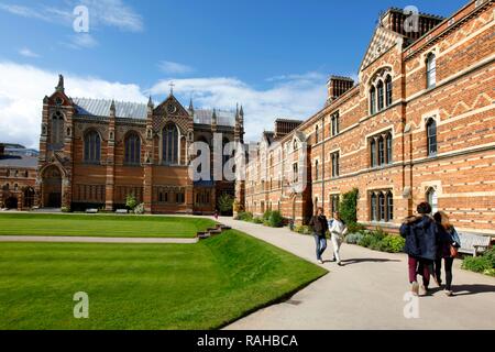 Campus der Keble College, einem der 39 Colleges, die alle unabhängig voneinander sind und bilden zusammen die Universität Oxford, Oxford Stockfoto