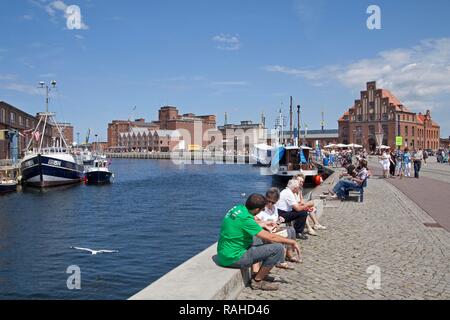 Hafen, Wismar, Mecklenburg-Vorpommern Stockfoto