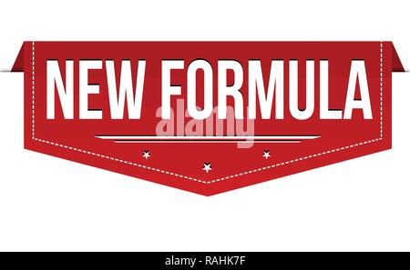 Neue Formel Banner Design auf weißem Hintergrund, Vector Illustration Stock Vektor