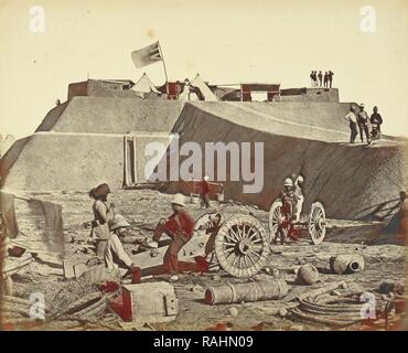 Stab, Pehtung Fort, Felice Beato (Englisch, geboren in Italien, 1832-1909), Henry Hering (British, 1814 - 1893 überarbeitet Stockfoto