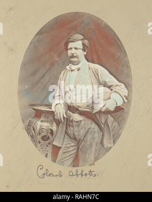 Portrait von Oberst Abbott, Generalinspekteur der Artillerie, Felice Beato (Englisch, Italien, 1832-1909) geboren, Lucknow neuerfundene Stockfoto