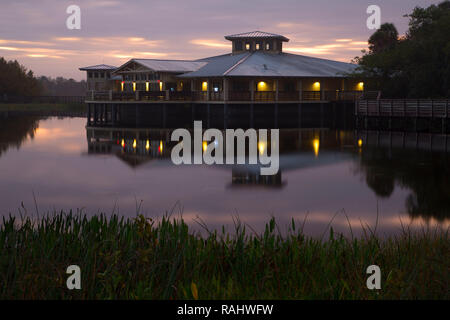 Nature Center dawn, Green Cay Nature Center, Boynton Beach, Florida Stockfoto
