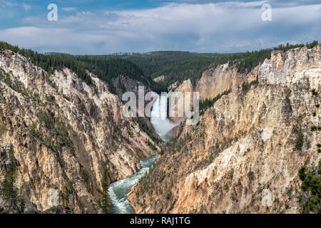 Grand Canyon im Yellowstone der Yellowstone National Park, Wyoming. Stockfoto