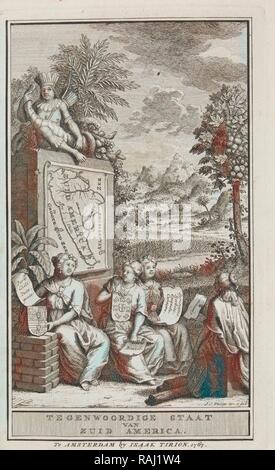 Tegenwoordige Staat van Zuid Amerika, Gutierrez Sammlung von Karten und Bilder von Amerika, Ca. 1570-1904, Philips neuerfundene Stockfoto