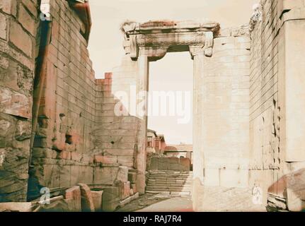 Die Türkei. Ankara. Tempel des Augustus Caesar Monumentum Ancyranum. 1935, in der Türkei, Ankara. Neuerfundene durch Gibon. Klassische neuerfundene Stockfoto