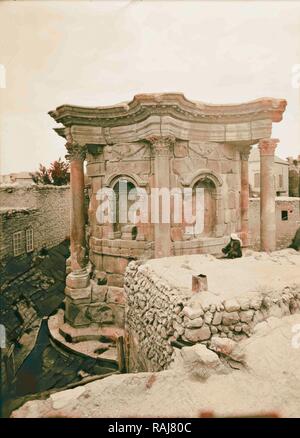 Baalbek. Tempel der Venus. 1936, Libanon, Baʻlabakk. Neuerfundene durch Gibon. Klassische Kunst mit einem modernen Touch neuerfundene Stockfoto