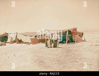 Ruth Geschichte. Bedouin Grab mit 'Mahlon" & "chiljon' 1940, Naher Osten, Israel und/oder Palästina. Neuerfundene Stockfoto