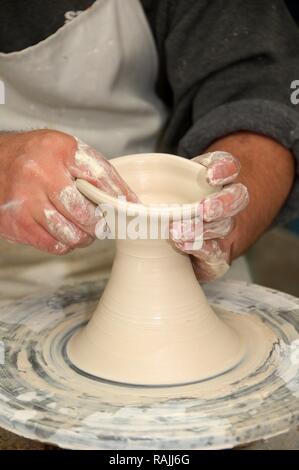 Potter's Werkstatt, Provinz Muğla, Türkei Stockfoto