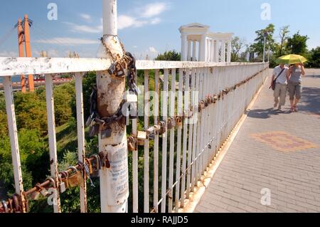 Die Schlösser der Schwiegermutter's Bridge, Odessa, Ukraine, Osteuropa Stockfoto