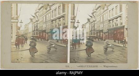 S Haag Wagenstraat, Niederlande, Anonym, 1890-1910. Neuerfundene durch Gibon. Klassische Kunst mit einem modernen Neuerfundene Stockfoto