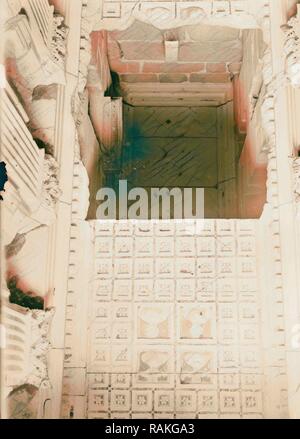 Palmyra. Turm Grab von Elahbel. Inneren durch gebrochene Decke zum Obergeschoß. 1920, Syrien, Tadmur neuerfundene Stockfoto