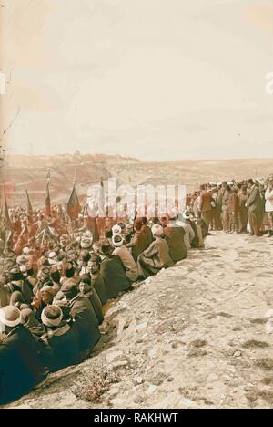 Neby, Nebi Musa III 1898, Nabi Musa ist der Name einer Website in der West Bank geglaubt, das Grab des Mose zu neu konzipiert werden. Stockfoto