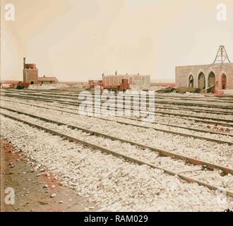 Deutsche Bagdadbahn, Gebäude 1900 Station in Mossul, Irak, Mosul. Neuerfundene durch Gibon. Klassische Kunst mit einem modernen Neuerfundene Stockfoto