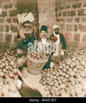 Jaffa orange Kultur. Einstufung von Orangen 1900, Israel, Tel Aviv. Neuerfundene durch Gibon. Klassische Kunst mit einem modernen Touch neuerfundene Stockfoto