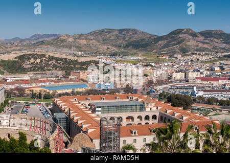 Blick auf die Stadt Cartagena, in der Provinz Murcia, Spanien. Stockfoto