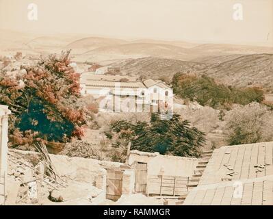 Zionistischen Kolonien auf Sharon. Yakob, Weinkeller. Zammarin. 1920, Israel. Neuerfundene durch Gibon. Klassische Kunst mit einem Neuerfundene Stockfoto