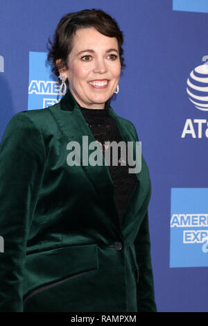 Palm Springs, CA, USA. 3 Jan, 2019. PALM SPRINGS - Jan 17: Olivia Colman an der 30 Palm Springs International Film Festival Awards Gala im Palm Springs Convention Center am 17 Januar, 2019 in Palm Springs, CA Credit: Kay Blake/ZUMA Draht/Alamy leben Nachrichten Stockfoto