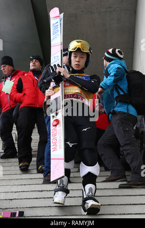 Innsbruck, Österreich. Am 4. Januar, 2019. Viessmann FIS Skisprung Weltcup; Ryoyu Kobayashi (JPN) Credit: Aktion plus Sport/Alamy leben Nachrichten Stockfoto