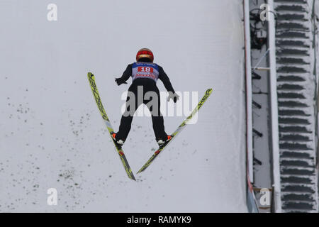 Innsbruck, Österreich. Am 4. Januar, 2019. Viessmann FIS Skisprung Weltcup; Junshiro Kobayashi (JPN) Credit: Aktion plus Sport/Alamy leben Nachrichten Stockfoto