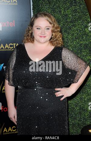 Los Angeles, CA, USA. Am 4. Januar, 2019. Danielle Macdonald bei der Ankunft für 8. jährliche australische Akademie der Kino und Fernsehen Kunst (AACTA) Internationale Auszeichnungen, SKYBAR bei Mondrian Los Angeles, Los Angeles, CA 4. Januar 2019. Credit: Elizabeth Goodenough/Everett Collection/Alamy leben Nachrichten Stockfoto