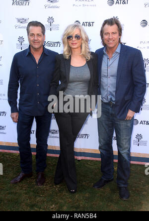 Palm Springs, Ca. Am 4. Januar, 2019. James Van Patten, Eileen Davidson, Vincent Van Patten, bei der Vielzahl der 2019 Kreative Auswirkungen Auszeichnungen auf der Parker Palm Springs, Kalifornien, während der 30. jährlichen Palm Springs International Film Festival am 4. Januar 2019. Credit: Faye Sadou/Medien Punch/Alamy leben Nachrichten Stockfoto