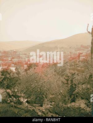 Ain Karim Ansichten. 1934, Jerusalem, Israel. Neuerfundene durch Gibon. Klassische Kunst mit einem modernen Touch neuerfundene Stockfoto