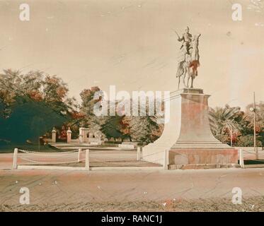 Sudan. Khartum. Bronzene Denkmal von General Gordon auf dem Kamel - wieder an der Kreuzung. 1936, Sudan, Khartum neuerfundene Stockfoto