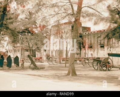 Die Portugiesen fort. 1936, Sansibar, Tansania. Neuerfundene durch Gibon. Klassische Kunst mit einem modernen Touch neuerfundene Stockfoto