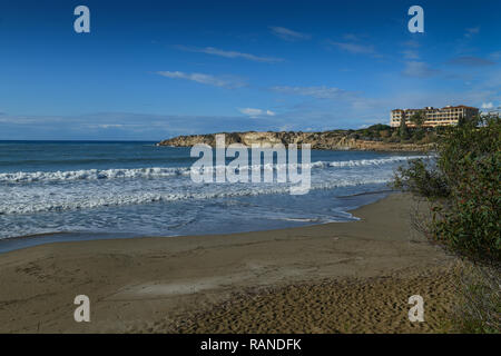 Strand Coral Bay, Ayia Thekla, Zypern, Strand Coral Bay, Zypern Stockfoto