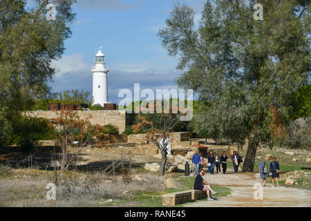 Ausgrabungsstätte, archäologischer Park, Paphos, Zypern, Ausgrabungsstaette, Archaeologischer Park, Zypern Stockfoto