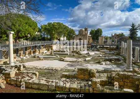 Kirche, Agia Kyriaki Chrysopolitissa, Paphos, Zypern, Kirche, Zypen Stockfoto