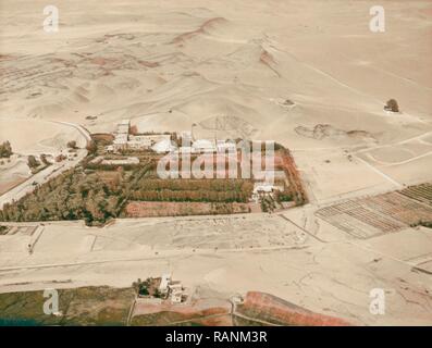 Luft Ansichten von Palästina. Kairo und die Pyramiden. Das Mena House Hotel und das Grundstück. In der Nähe der Pyramiden. 1932 Neuerfundene Stockfoto