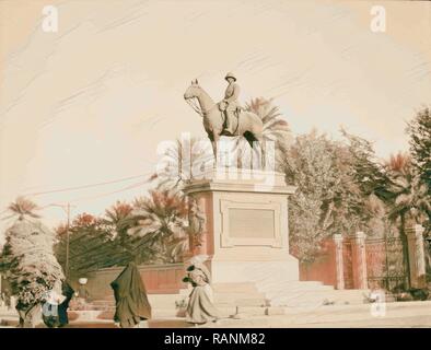 Irak. (Mesopotamien). Bagdad. Ansichten, Straßenszenen, und Typen. Statue des Generals Maude. An der Spitze der Maude neuerfundene Stockfoto