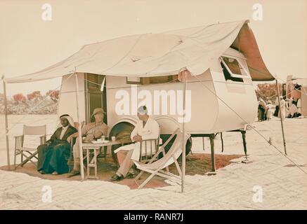 Die Abt. der Gesundheit, Mobile Augenklinik in arabischen Dörfern des Südens Land, N.E. von Gaza. Die Neuerfundene Stockfoto