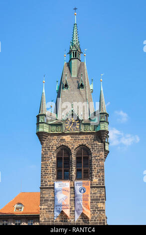 Prag Henry's Tower Jindřišská věž Jindřišská Nove Mesto Prag Tschechische Republik Europa Stockfoto