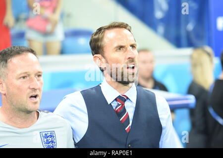 England Match Day in Wolgograd Bild Jeremy Selwyn Stockfoto